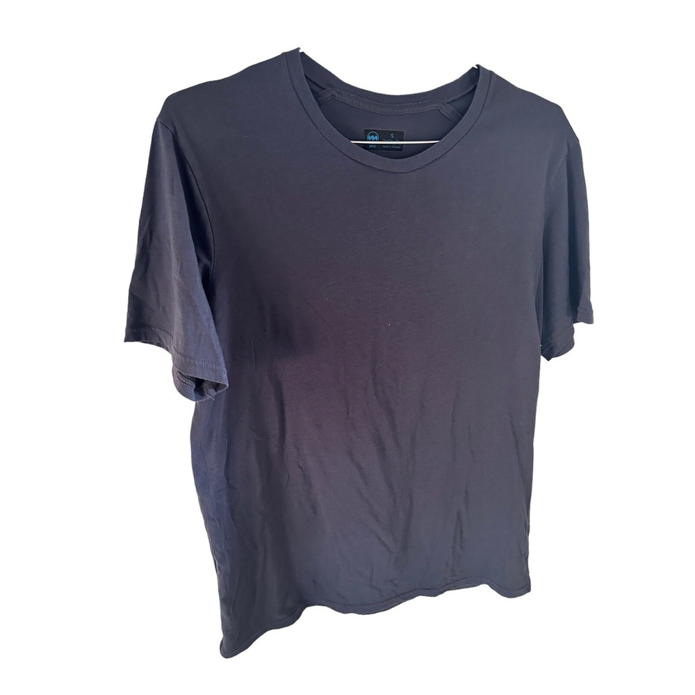Janji Mens Size Small Runterra Bio Short Sleeve Supima Cotton Blue T-Shirt